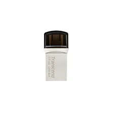 Transcend JetFlash 890 32GB USB 3.2 Gen 1 Type-A / Type-C Black and Silver USB Flash Drive