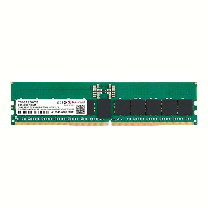 Transcend 32GB 5600MHz DDR5 Registered ECC DIMM Memory Module