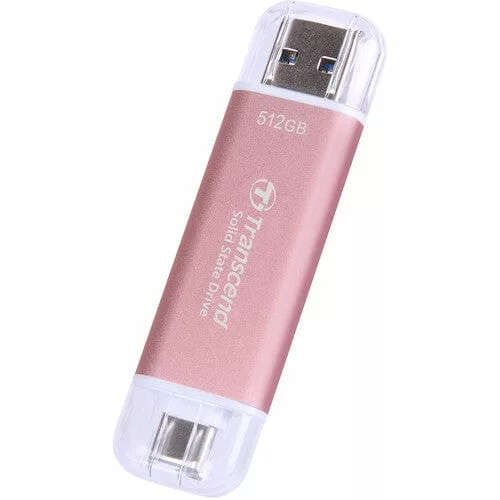 Transcend ESD310C 512GB Portable SSD Pink 