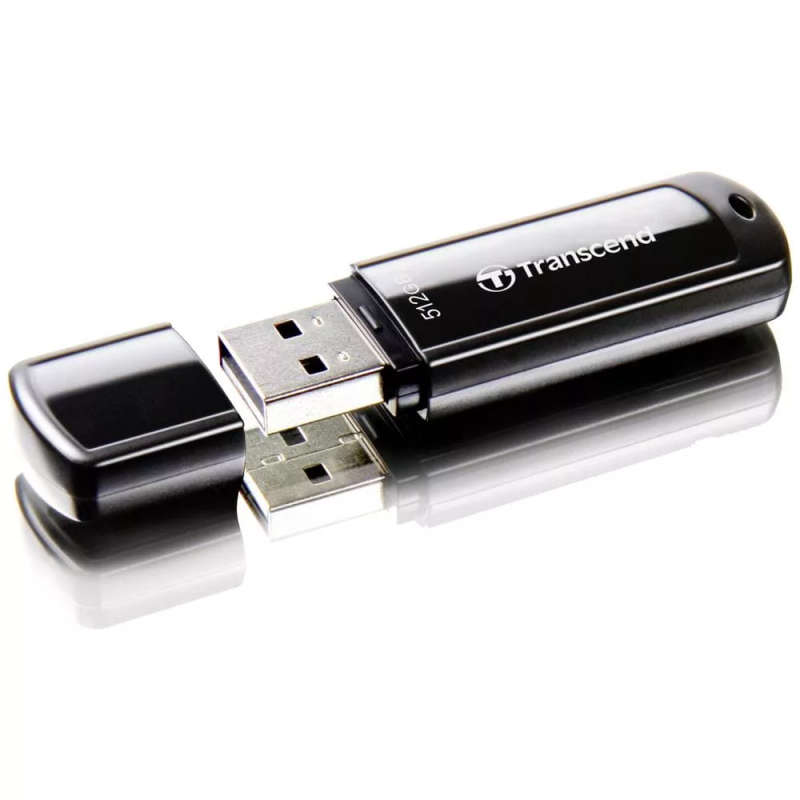 Transcend JetFlash 700 512GB USB Type-A Flash Drive Black 