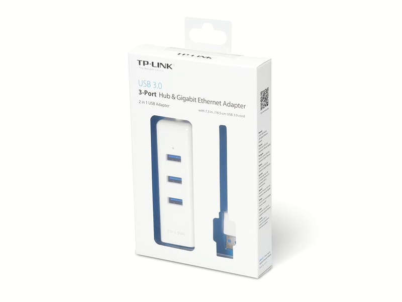 TP-Link UE330 3-Port USB 3.0 Hub with Gigabit Ethernet Port