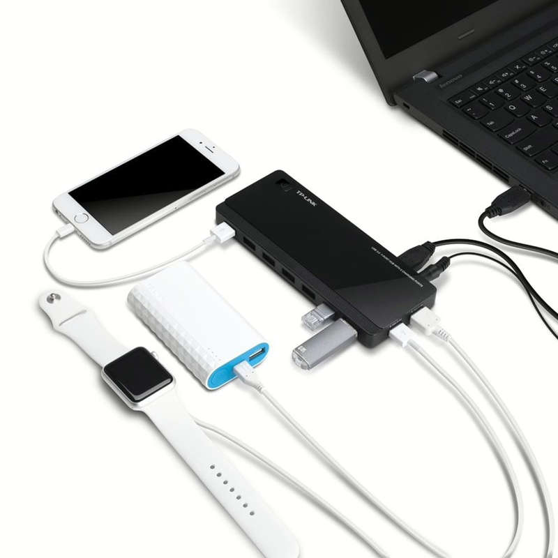 TP-Link UH720 Interface Hub USB 3.2 Gen 1 (3.1 1) Micro-B 5000 Mbit/s Black