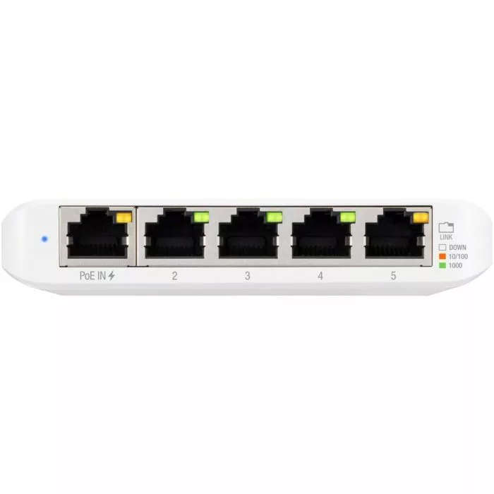 Ubiquiti 5 Port Gigabit Managed 1 PoE Input UniFi Flex Switch USW-Flex-Mini 5-port