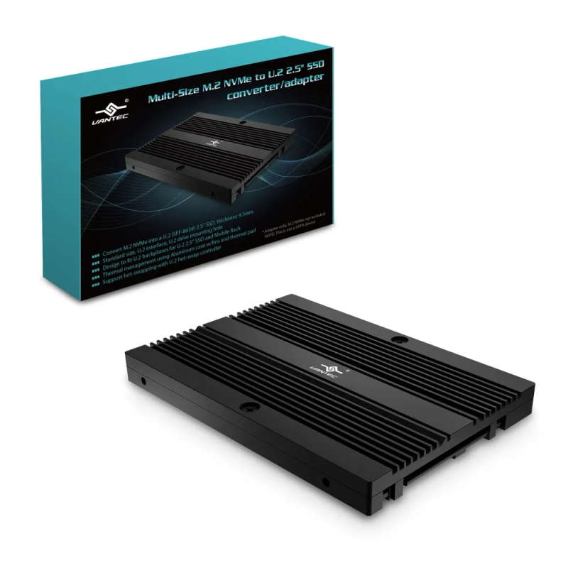 Vantec MRK-NVM2U2-BK M.2 NVME SSD TO U2 (SFF-8639) 2.5'' SSD Adaptor