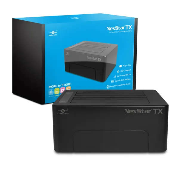 Vantec 3.5-inch USB 3.0 Hard Drive Dock For 2X 2.5''/3.5'' SATA 6 Gbps Hard Drive