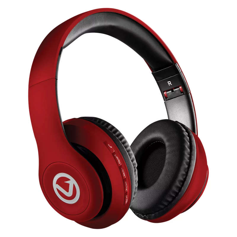 Volkano Impulse Series Bluetooth Headphones Red