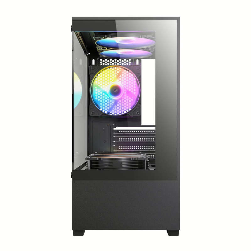 Antec VCX100M RGB Elite ATX, Micro-ATX, ITX Mini Tower Gaming Chassis  Black