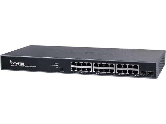 Vivotek Managed Websmart 24x Gigabit PoE 2x SFP; 370W