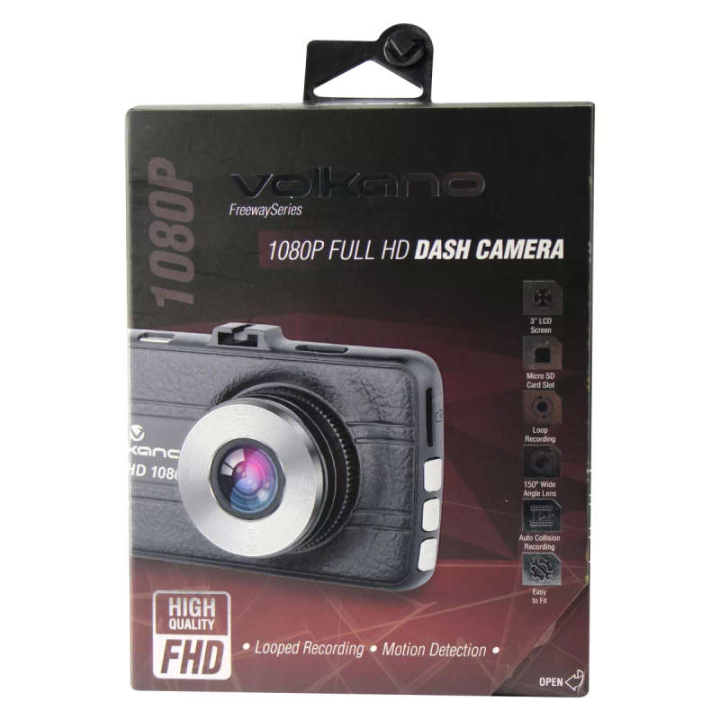Volkano VK-10008-BK Freeway Series 1080P Dash Camera