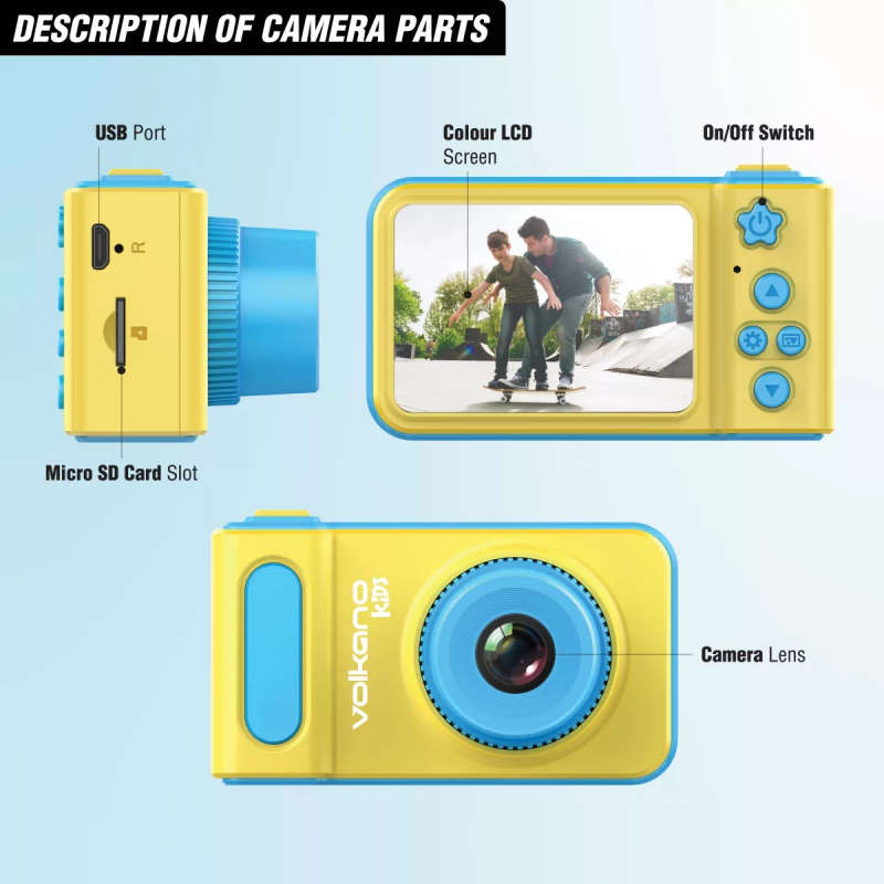 Volkano Kids Shutterbug Series HD Action Cam Blue