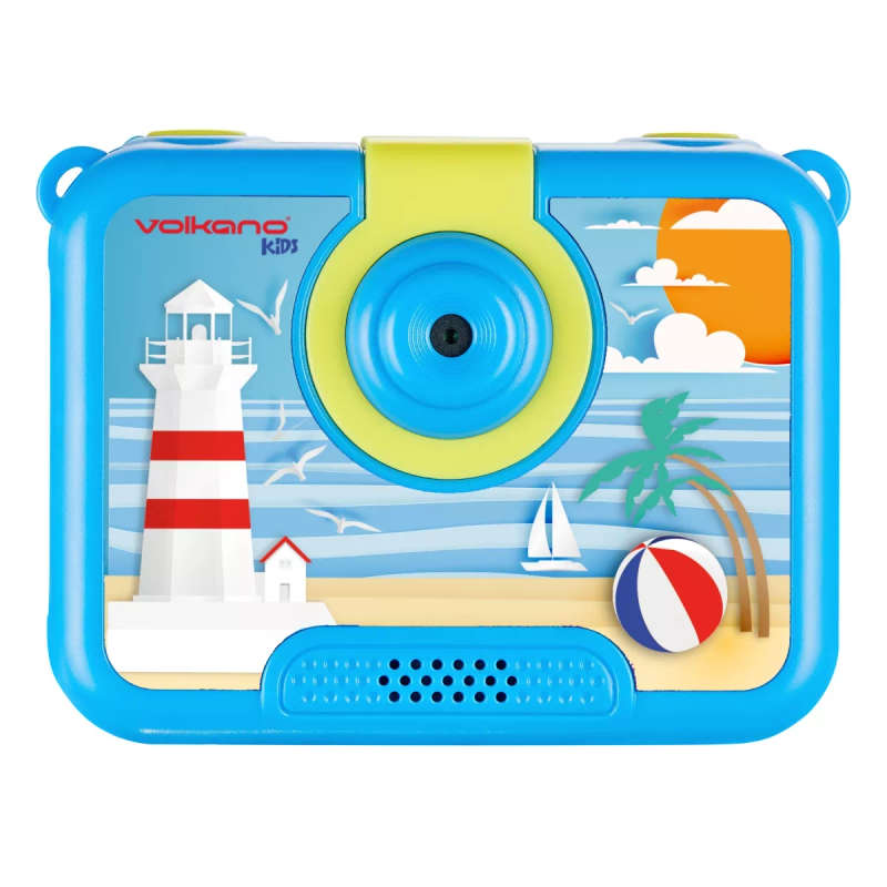 Volkano Kids Funtime 2.0 series Waterproof Camera with 180° Rotatable Screen - Blue