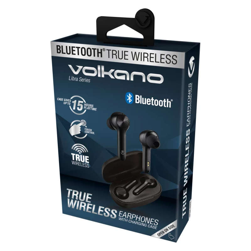 Volkano Libra Series True Wireless Earphones - Black