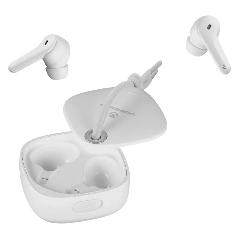 Volkano Ore Series TWS Earphones with Charging Case White