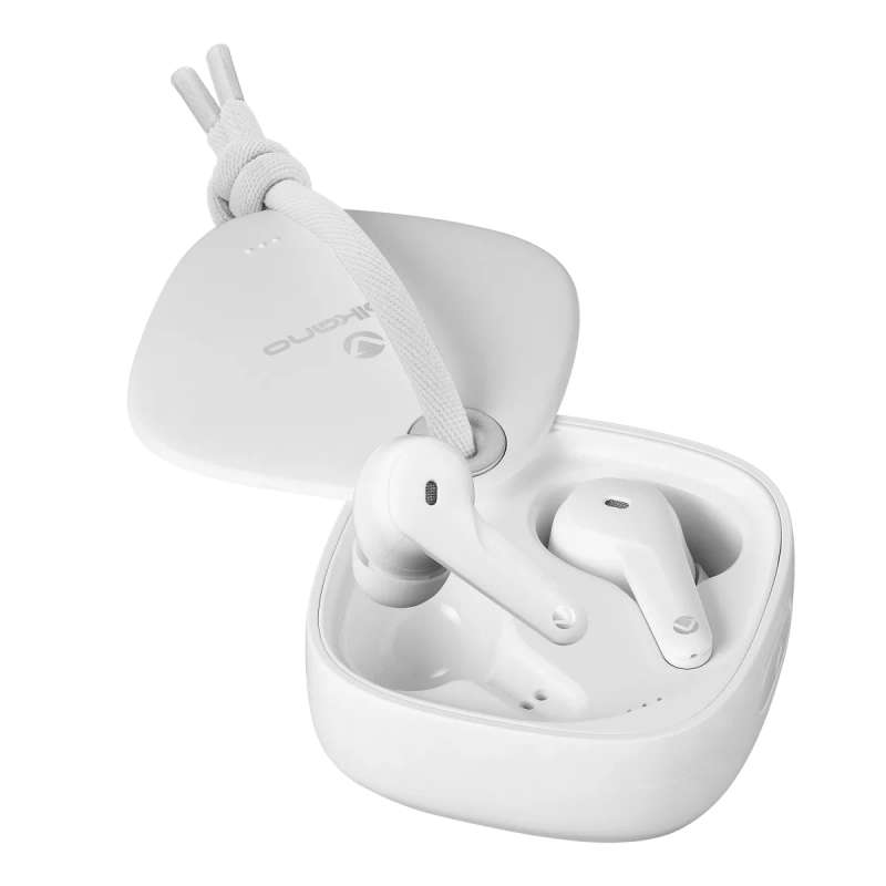 Volkano Ore Series TWS Earphones with Charging Case White