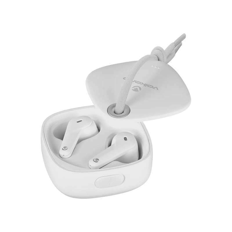 Volkano Ore Series TWS Earphones with Charging Case White