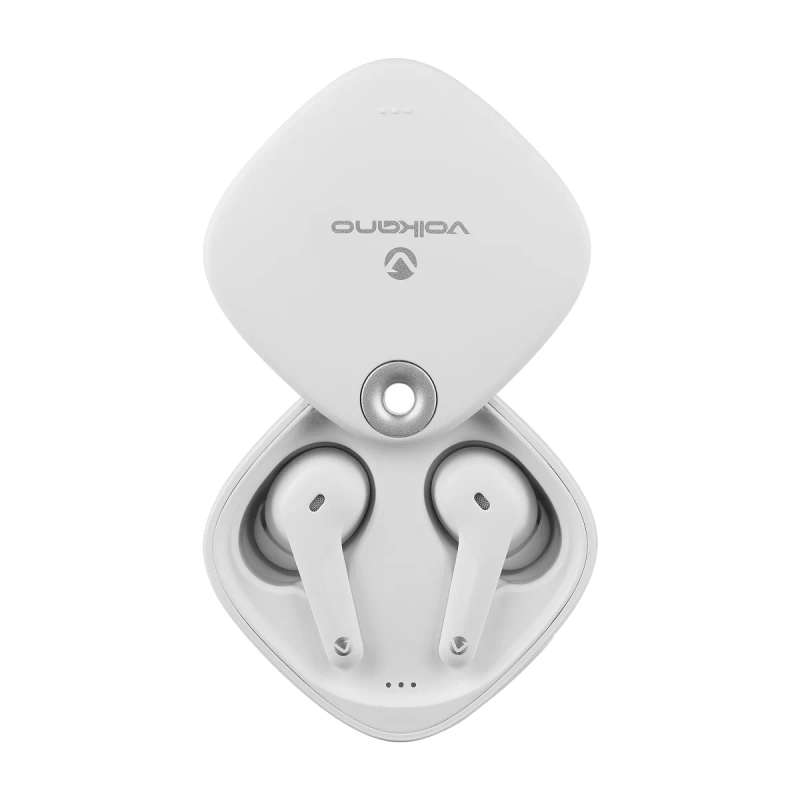 Volkano Ore Series TWS Earphones with Charging Case White