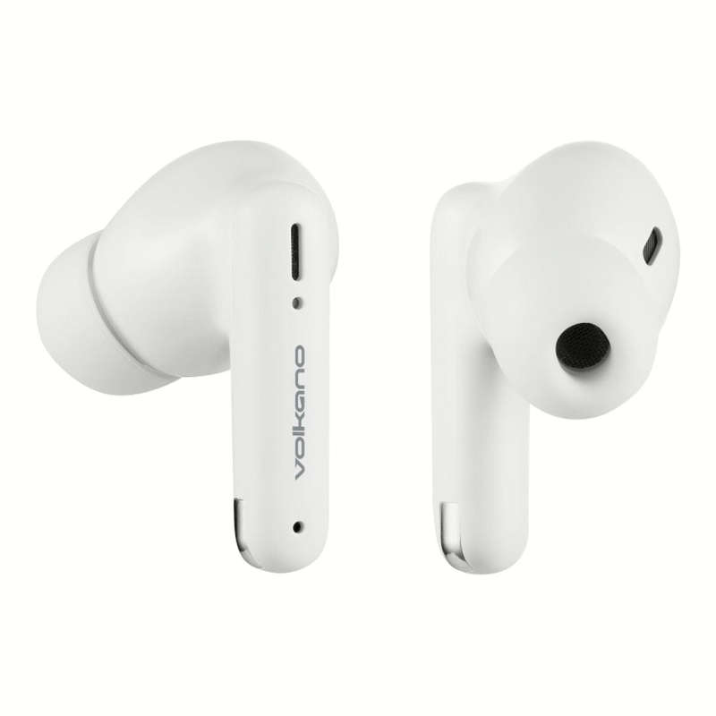 Volkano Jupiter Series TWS Earbuds with Charging Case White