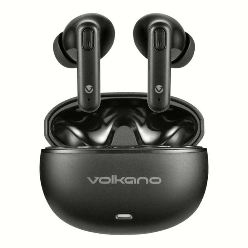Volkano Pulse Series Wireless Earbuds with Charging Case Black