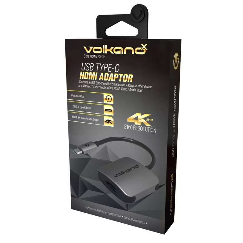 Volkano Core Series USB Type-C to 4K HDMI Converter