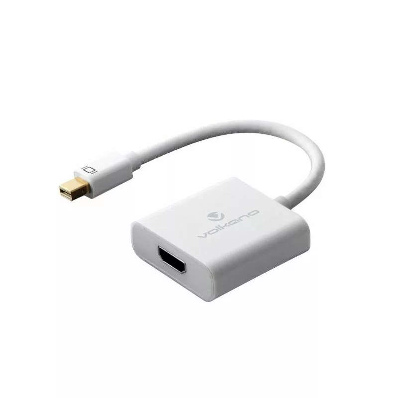 Volkano MiniPort Series Mini DisplayPort to 4K HDMI Converter White