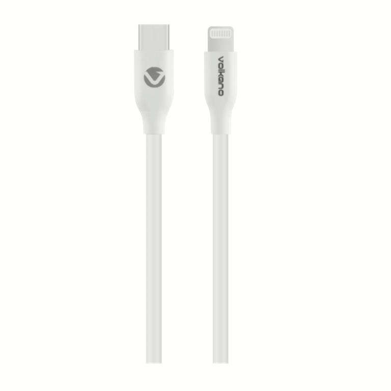 Volkano Flexi Series Type-C to MFI Lightning 27W Cable 1.5m White