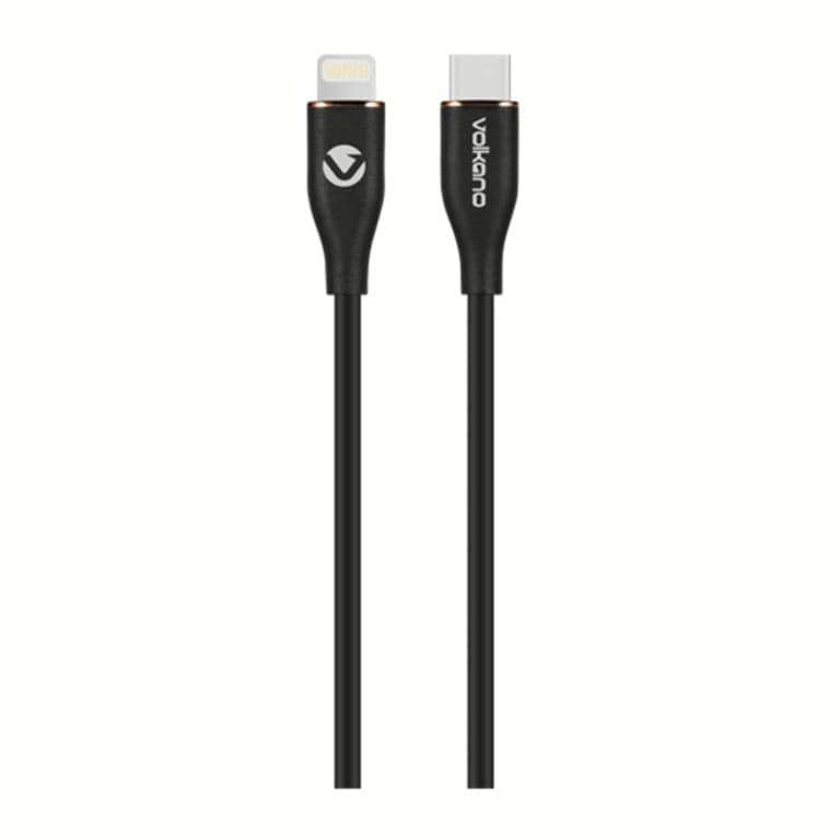 Volkano Flexi Series Type-C to MFI Lightning 27W Cable 2.5m Black