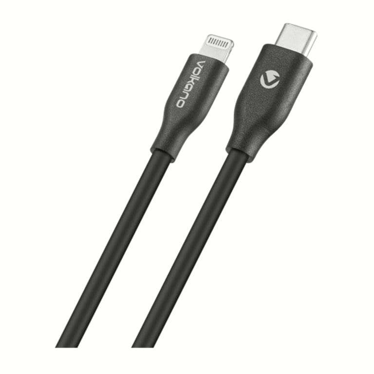 Volkano Flexi Series Type-C to MFI Lightning 27W Cable 2.5m Black