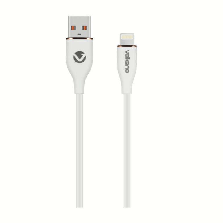 Volkano Flexi Series Type-A to MFI Lightning 27W Cable 2.5m White