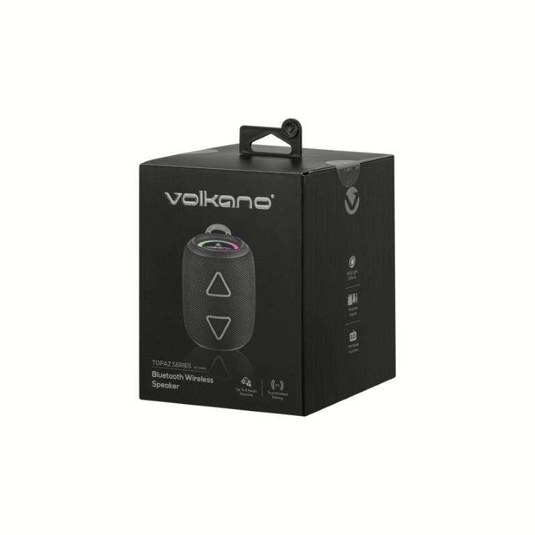 Volkano Topaz Series Bluetooth Speaker Black