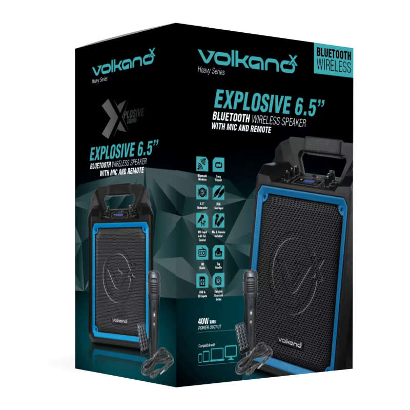 Volkano X Heavy Series 6.5" speaker with Wired mic