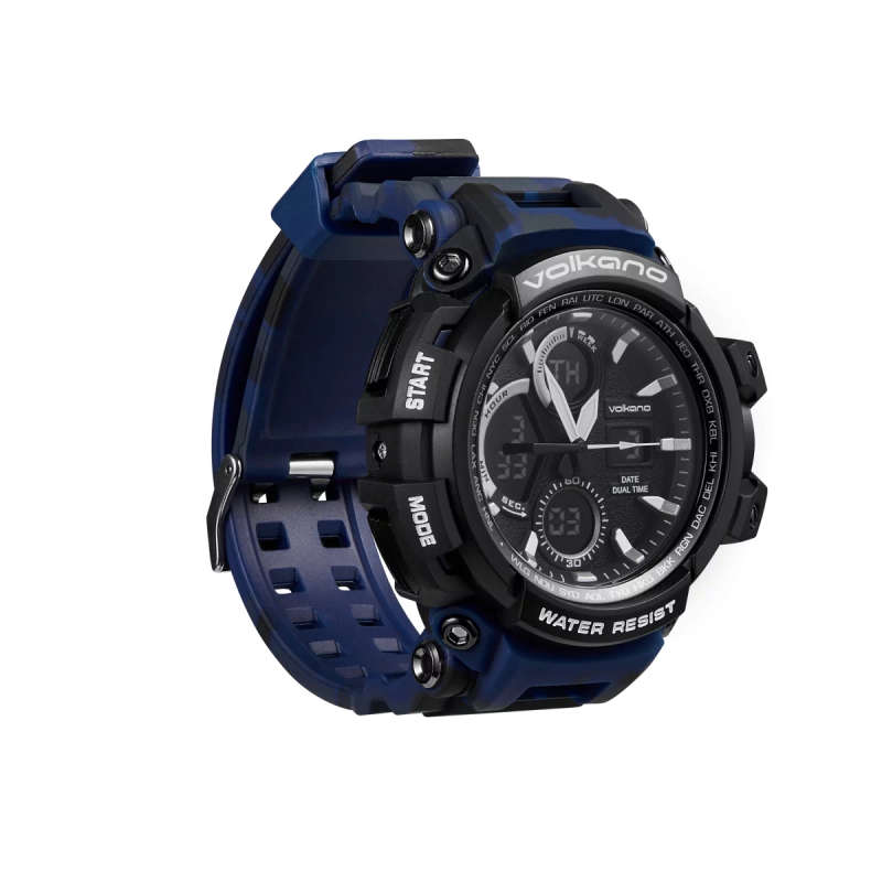 Volkano Routine series Sports Watch - Blue Camo