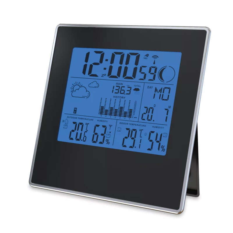 Volkano Storm Series Wireless Home Weather Station Black
