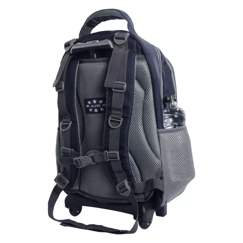 Volkano 27L Orthopaedic Trolley Backpack Navy Grey