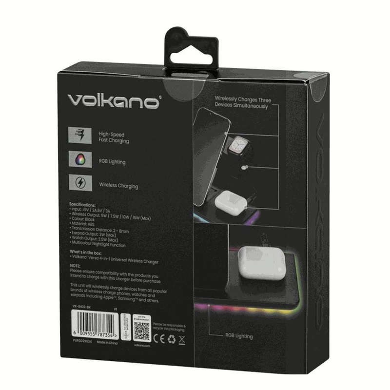 Volkano Versa Series 4-in-1 Wireless Charger