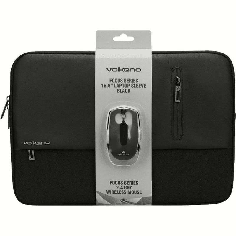 Volkano Focus Series 15.6-inch Notebook Sleeve and Wireless Mouse