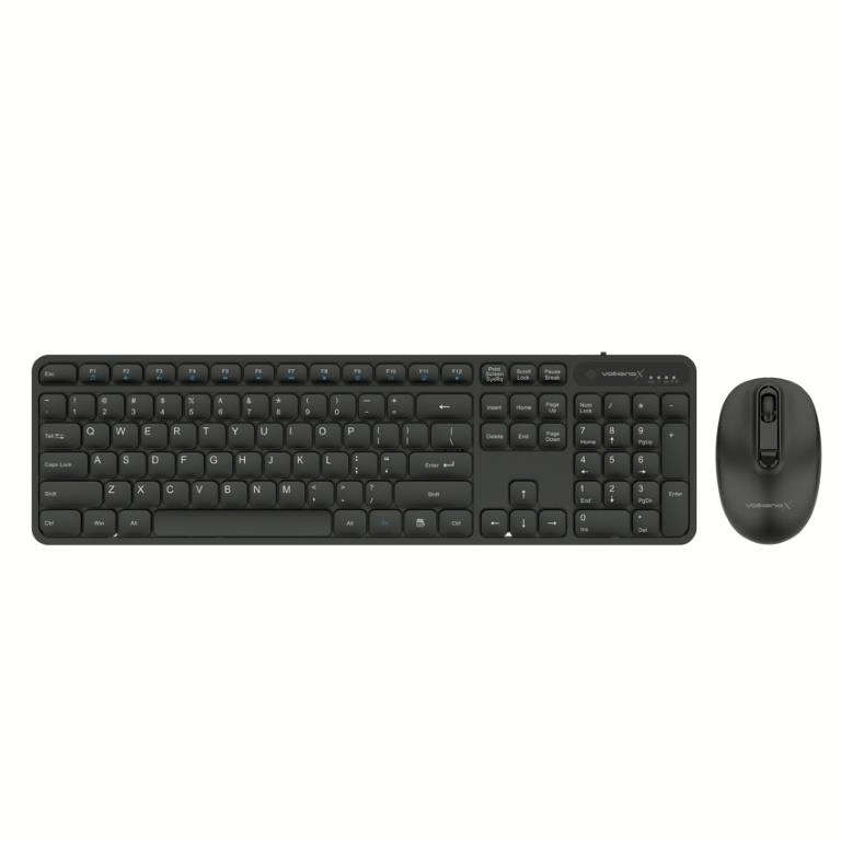 VolkanoX Garnet Series Wireless Keyboard and Mouse Combo Black