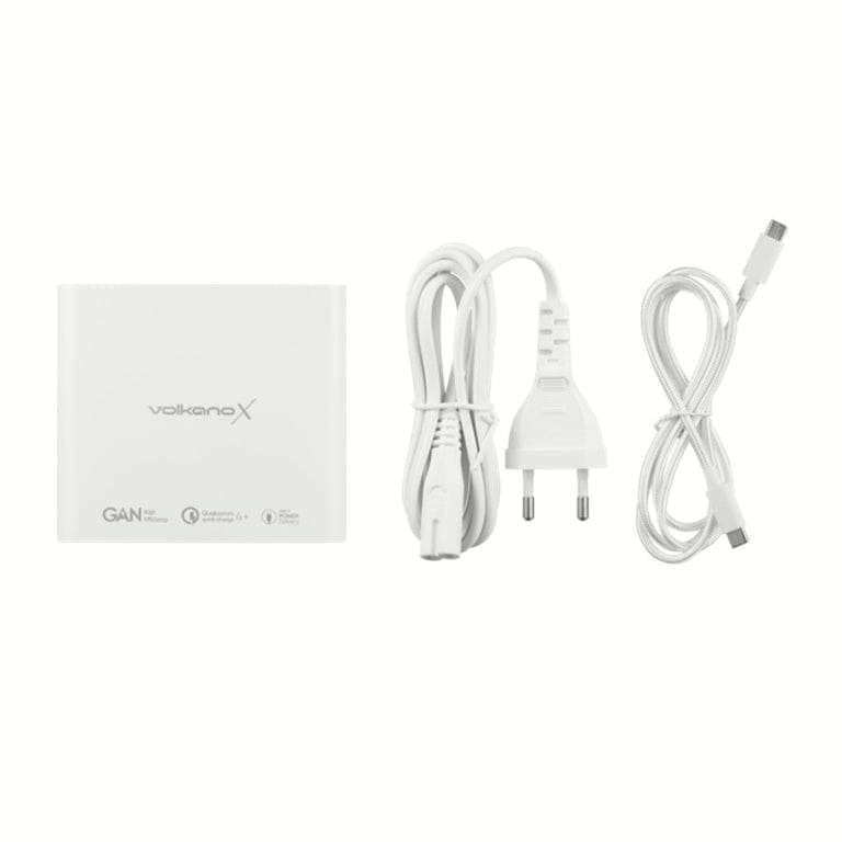 VolkanoX Boost Series 120W Multiport GaN Notebook Charger White