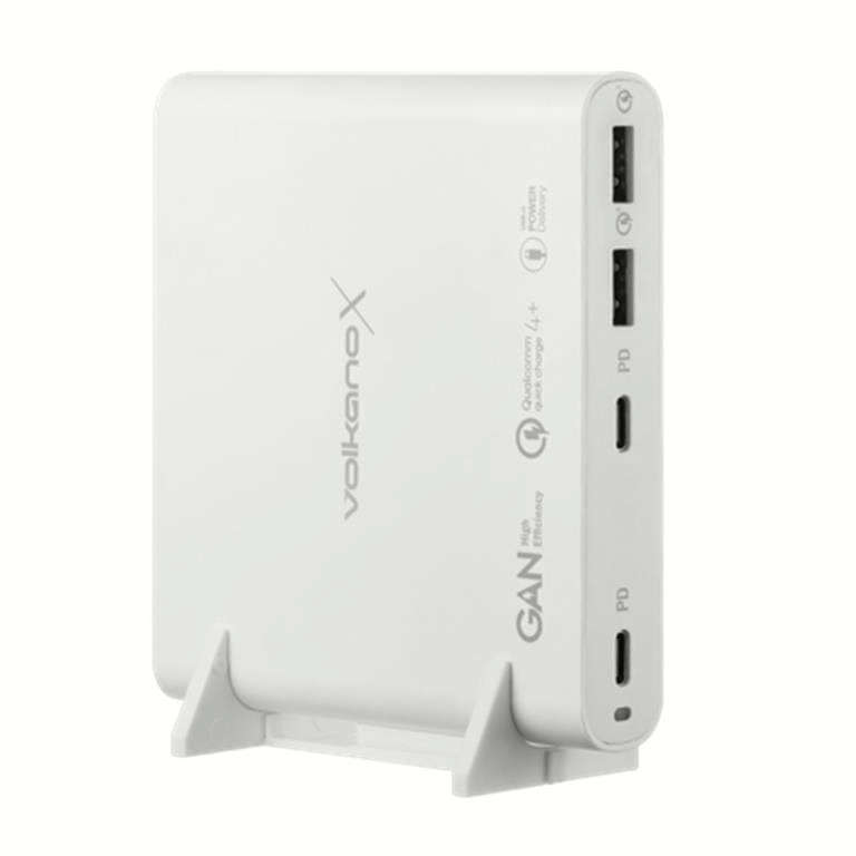 VolkanoX Boost Series 120W Multiport GaN Notebook Charger White