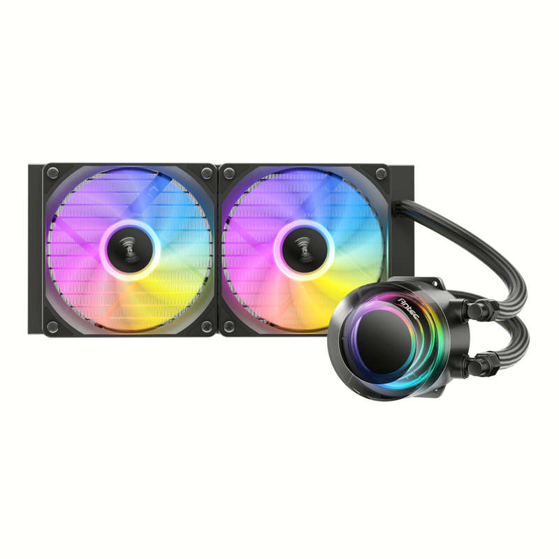 Antec VORTEX LUM 240 ARGB AIO CPU Liquid Cooler  Black
