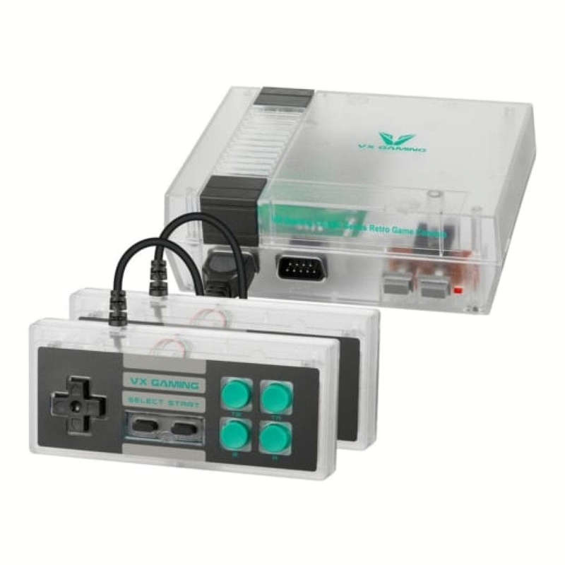 Volkano VX Gaming Classic 2.0 Series Game Station with 2 Controllers Clear
