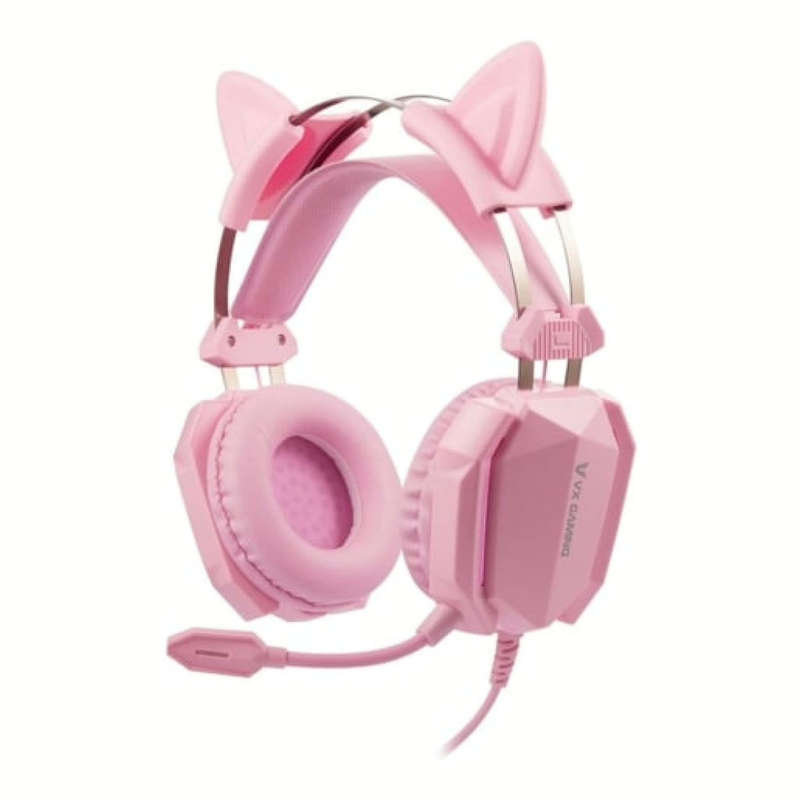 Volkano VX Gaming Purr Series Wired Gaming Headset Pink