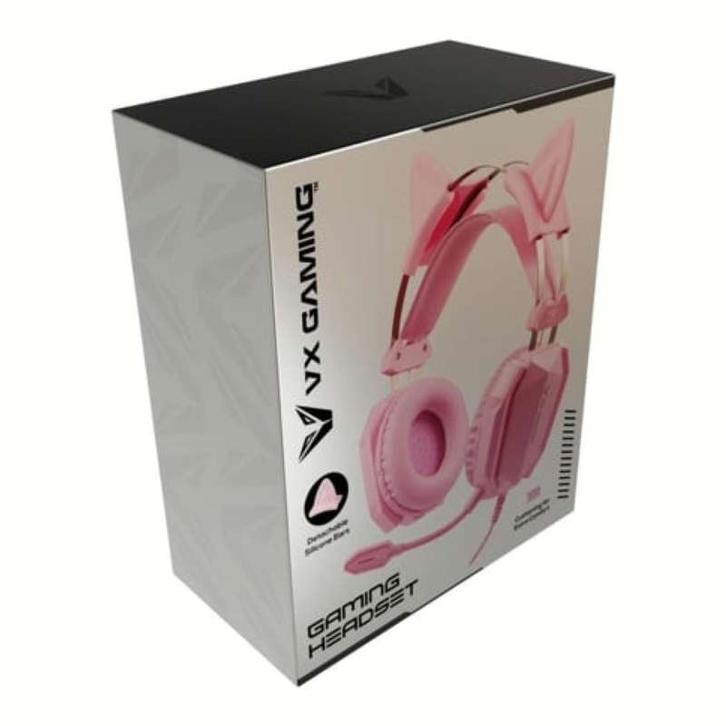 Volkano VX Gaming Purr Series Wired Gaming Headset Pink
