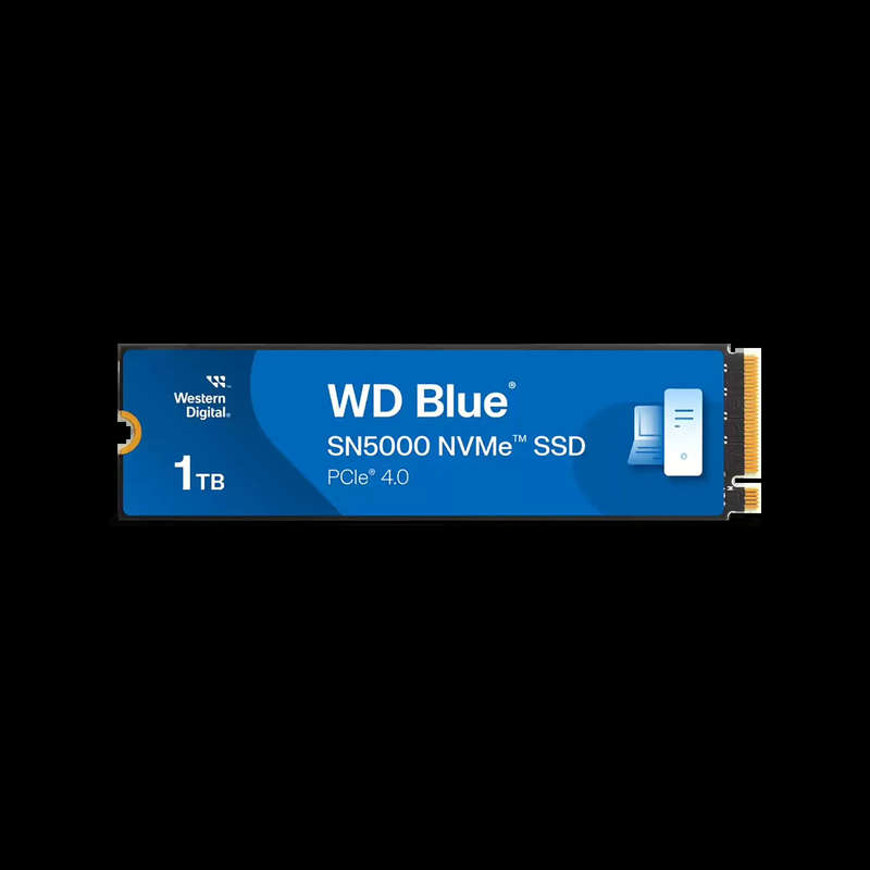WD Blue SN5000 1TB PCIE GEN 4 M.2 3D NAND NVMe Internal SSD