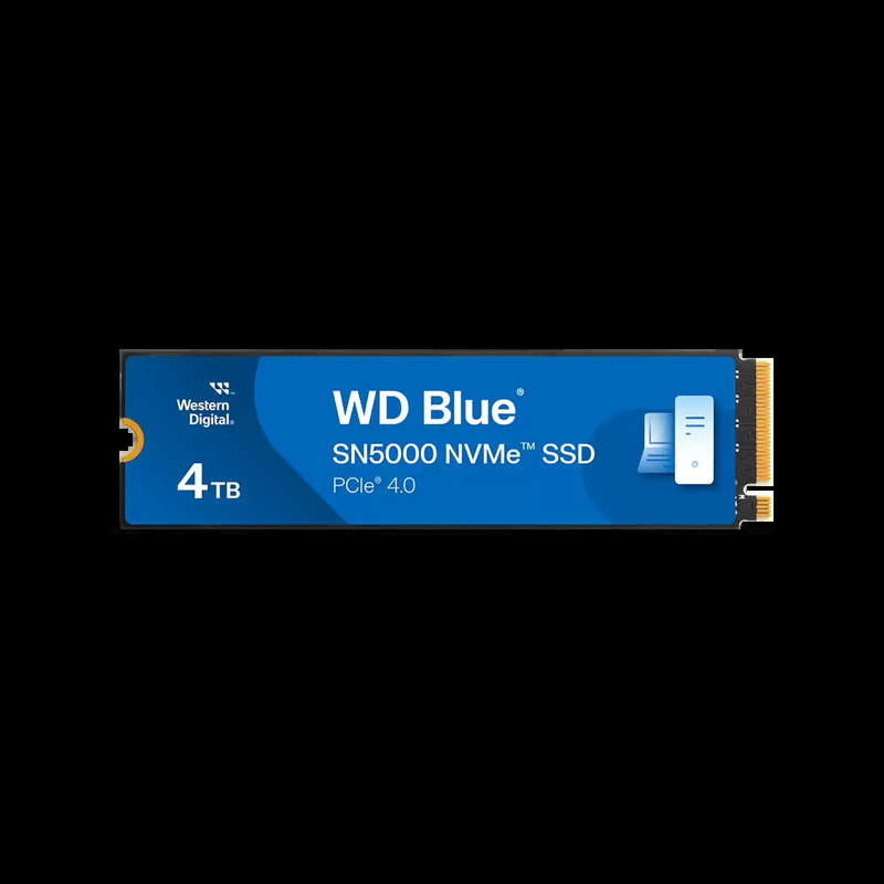 WD Blue SN5000 M.2 4TB PCIe 4.0 NVMe Internal SSD