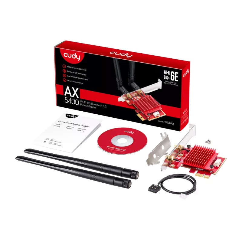 Cudy AX5400 WiFi 6E PCI Express Adapter Card