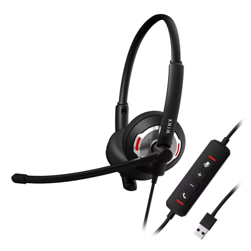 Winx Call Pro AI Noise Cancelling Mic Headset
