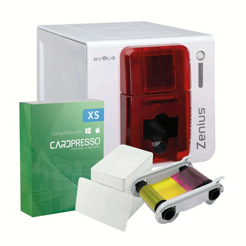 Evolis Zenius 1-Sided Card Printer GO PACK