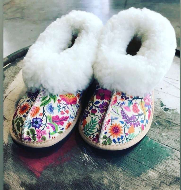 Spring-Time Merino Full-Upper Slipper