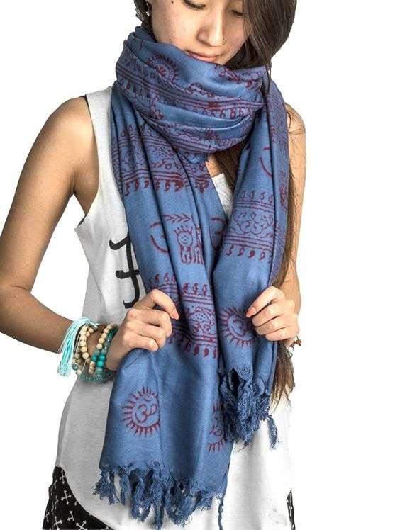 Ohm Scarf Size Small - Blue