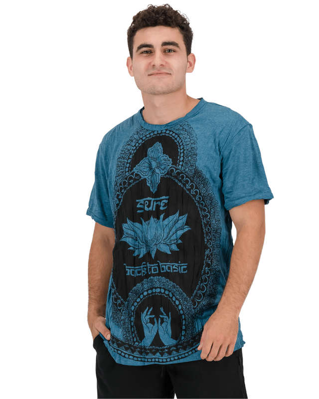 SKA Original Sure T-Shirts- Lotus Hands - M White